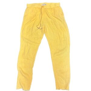 Yellow Drawstring Pants